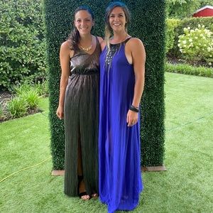 BCBGMaxAzria Open Back Maxi Dress